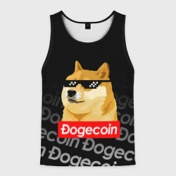 Мужская майка без рукавов DOGECOIN DOGE ДОГИКОИН