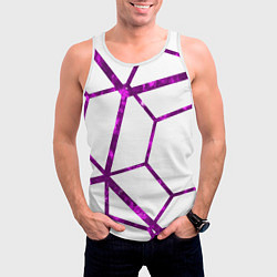 Майка-безрукавка мужская Hexagon, цвет: 3D-белый — фото 2
