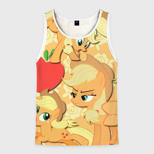 Мужская майка без рукавов Applejack pattern / 3D-Белый – фото 1