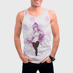 Майка-безрукавка мужская Doki Doki Monika Моника, цвет: 3D-белый — фото 2