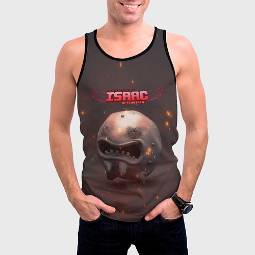 Мужская майка без рукавов The Binding of Isaac Жертвоприношение Исаака Z / 3D-Черный – фото 3