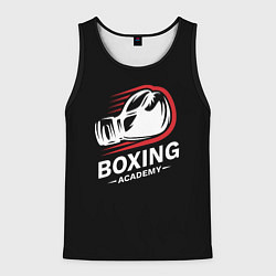 Майка-безрукавка мужская Бокс, цвет: 3D-черный