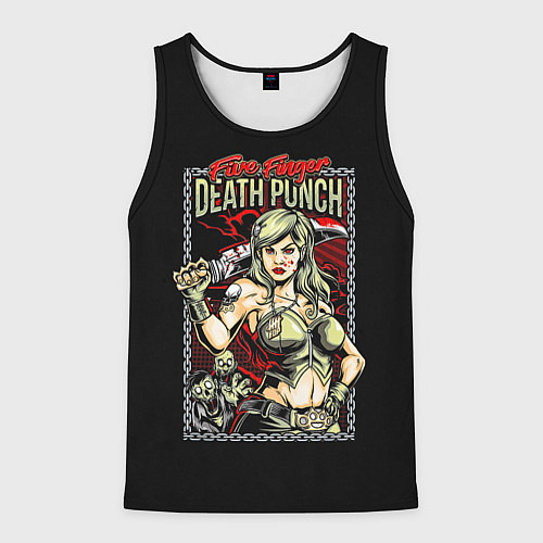 Мужская майка без рукавов FFDP Girl / 3D-Черный – фото 1