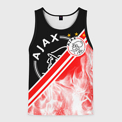 Майка-безрукавка мужская FC AJAX AMSTERDAM ФК АЯКС, цвет: 3D-черный
