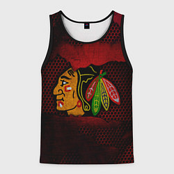 Майка-безрукавка мужская CHICAGO NHL, цвет: 3D-черный