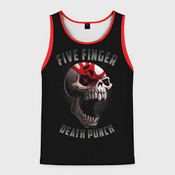 Майка-безрукавка мужская Five Finger Death Punch 5FDP, цвет: 3D-красный