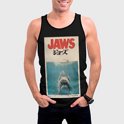 Майка-безрукавка мужская Jaws Japan, цвет: 3D-черный — фото 2