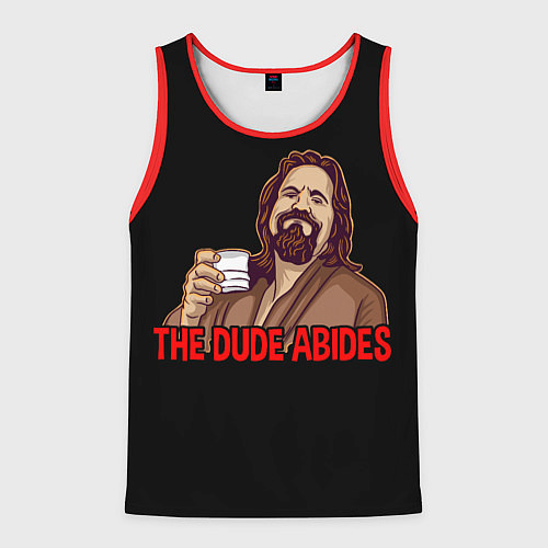 Мужская майка без рукавов The Dude Abides Lebowski / 3D-Красный – фото 1