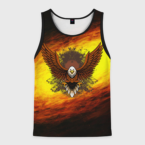 Мужская майка без рукавов Полет / 3D-Черный – фото 1