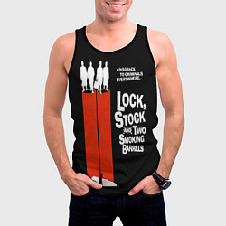 Майка-безрукавка мужская Карты, деньги, два ствола, цвет: 3D-черный — фото 2