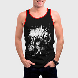 Майка-безрукавка мужская 00:01, цвет: 3D-красный — фото 2