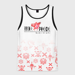Мужская майка без рукавов One Piece резиновый Луффи