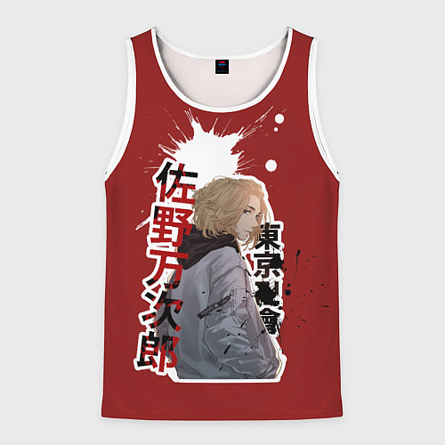 Мужская майка без рукавов Tokyo Revengers anime / 3D-Белый – фото 1