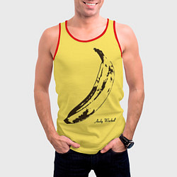 Майка-безрукавка мужская Энди Уорхол - Банан, цвет: 3D-красный — фото 2