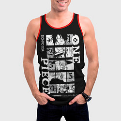 Майка-безрукавка мужская ONE PIECE Главные герои, цвет: 3D-красный — фото 2