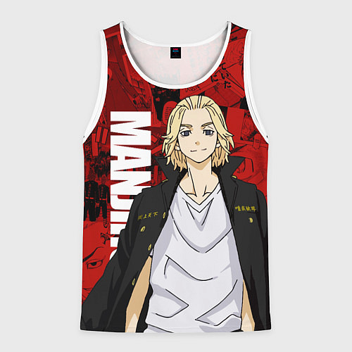 Мужская майка без рукавов Мики, Мандзиро Сано / 3D-Белый – фото 1