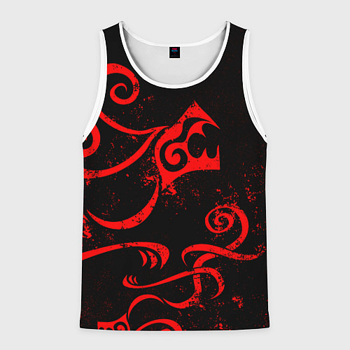 Мужская майка без рукавов ТАТУИРОВКА ДРАКЕНА / 3D-Белый – фото 1