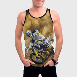 Майка-безрукавка мужская HUSQVARNA ХУСКВАРНА SPORT, цвет: 3D-черный — фото 2