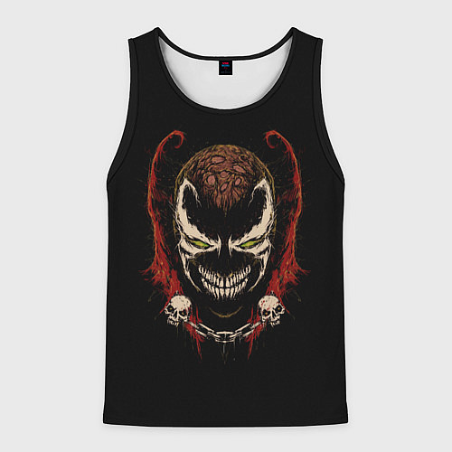 Мужская майка без рукавов Spawn профиль / 3D-Черный – фото 1