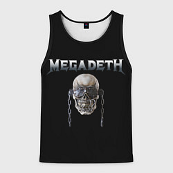Майка-безрукавка мужская Megadeth, цвет: 3D-черный