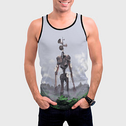 Майка-безрукавка мужская СИРЕНОГОЛОВЫЙ ЛЕС, цвет: 3D-черный — фото 2
