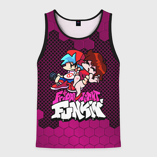 Мужская майка без рукавов Boyfriend and Girlfriend / 3D-Черный – фото 1