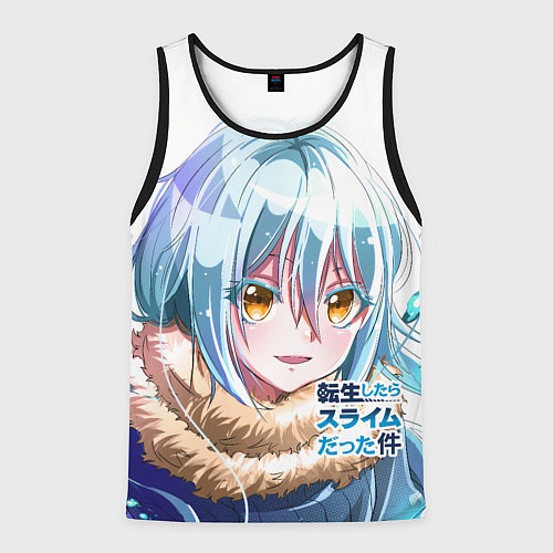 Мужская майка без рукавов Римуру, О моём перерождении / 3D-Черный – фото 1