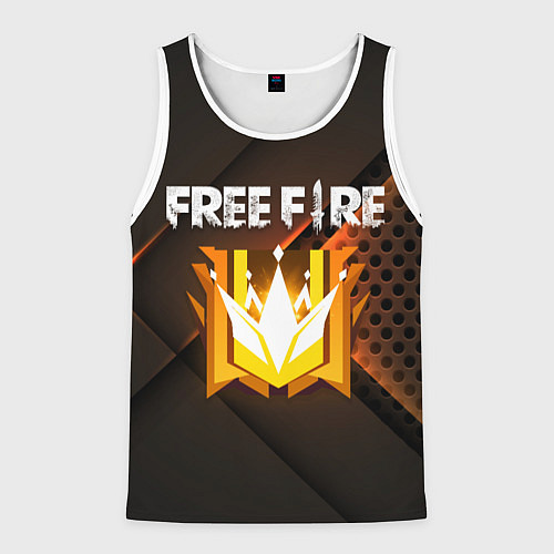 Мужская майка без рукавов FREE FIRE GRAND MASTER / 3D-Белый – фото 1