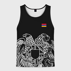 Мужская майка без рукавов Герб Армении и флаг