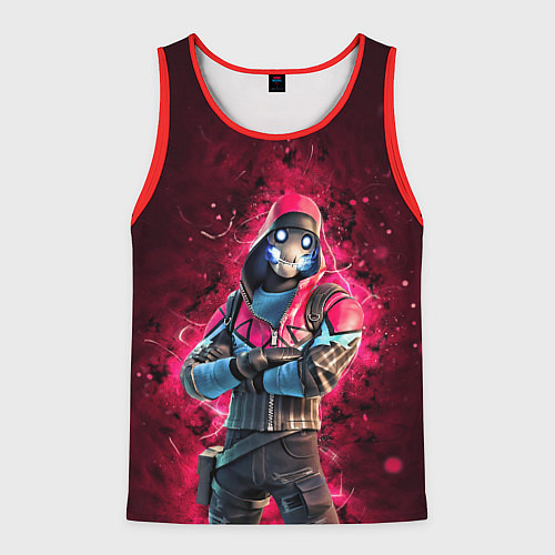 Мужская майка без рукавов Fortnite Bonehead / 3D-Красный – фото 1