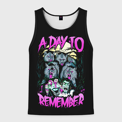 Мужская майка без рукавов A Day to Remember / 3D-Черный – фото 1