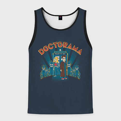 Мужская майка без рукавов Doctorama / 3D-Черный – фото 1