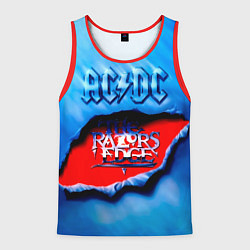 Майка-безрукавка мужская ACDC - The Razor’s Edge, цвет: 3D-красный