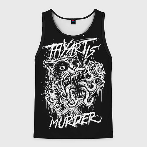Мужская майка без рукавов Thy Art Is Murder / 3D-Черный – фото 1