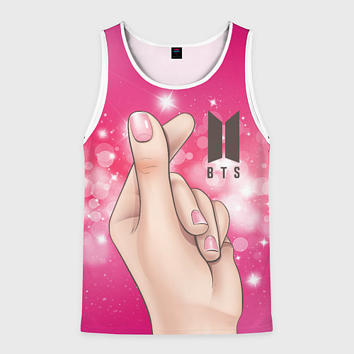 Мужская майка без рукавов BTS БТС Z / 3D-Белый – фото 1