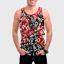 Майка-безрукавка мужская UNDER WHITE, цвет: 3D-красный — фото 2