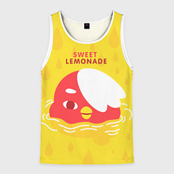 Майка-безрукавка мужская Sweet lemonade, цвет: 3D-белый