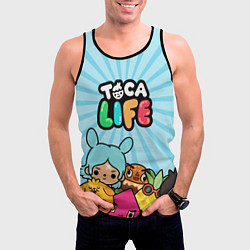 Майка-безрукавка мужская Toca Life World, цвет: 3D-черный — фото 2