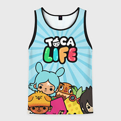 Майка-безрукавка мужская Toca Life World, цвет: 3D-черный