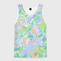 Мужская майка без рукавов Разноцветные разводы красок