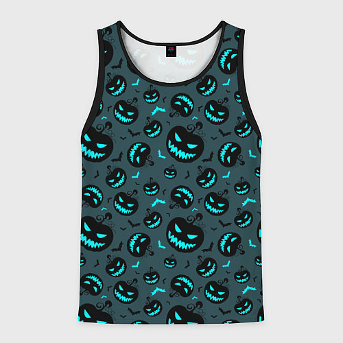 Мужская майка без рукавов Светильник Джека / 3D-Черный – фото 1