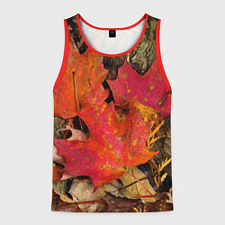 Мужская майка без рукавов Листопадкленовые листья