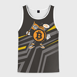 Мужская майка без рукавов BTC монета
