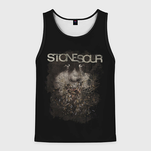 Мужская майка без рукавов Stone Sour Art / 3D-Черный – фото 1