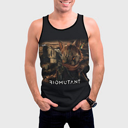 Майка-безрукавка мужская Biomutant Биомутант с оружием, цвет: 3D-черный — фото 2
