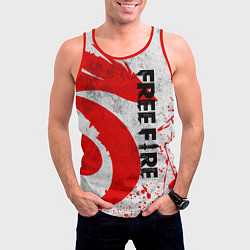 Майка-безрукавка мужская GARENA FREE FIRE ЛОГО ИГРЫ, ДРАКОН, цвет: 3D-красный — фото 2