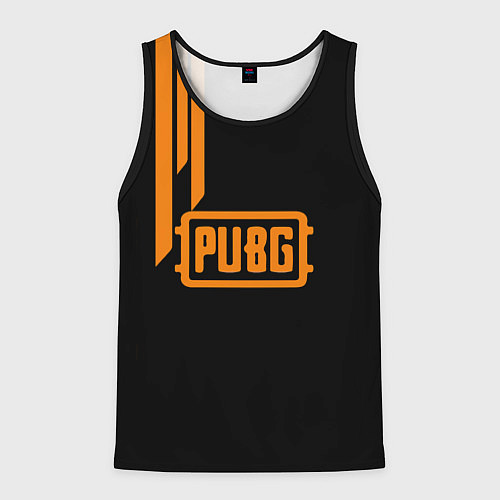 Мужская майка без рукавов PUBG ПУБГ / 3D-Черный – фото 1
