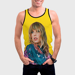 Майка-безрукавка мужская Красотка Тейлор, цвет: 3D-черный — фото 2