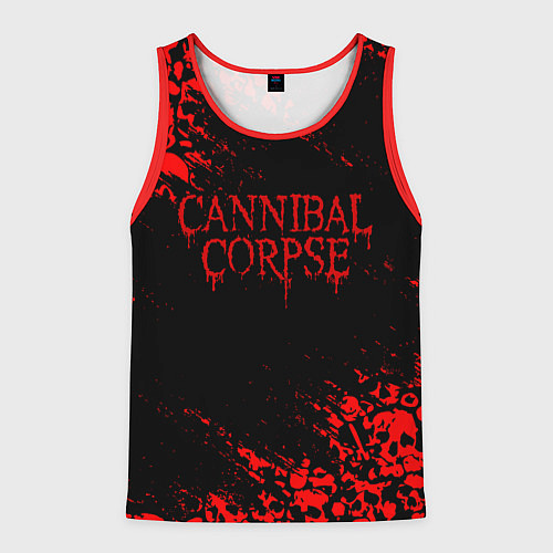 Мужская майка без рукавов CANNIBAL CORPSE КРАСНЫЕ ЧЕРЕПА / 3D-Красный – фото 1