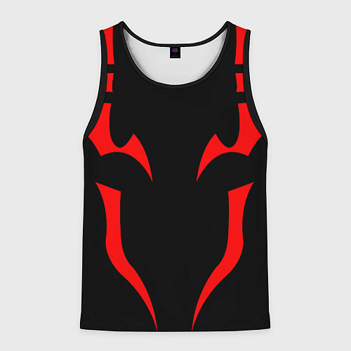 Мужская майка без рукавов ТАТУ ИТАДОРИ СУКУНА TATTOO SUKUNA, ITADORI / 3D-Черный – фото 1